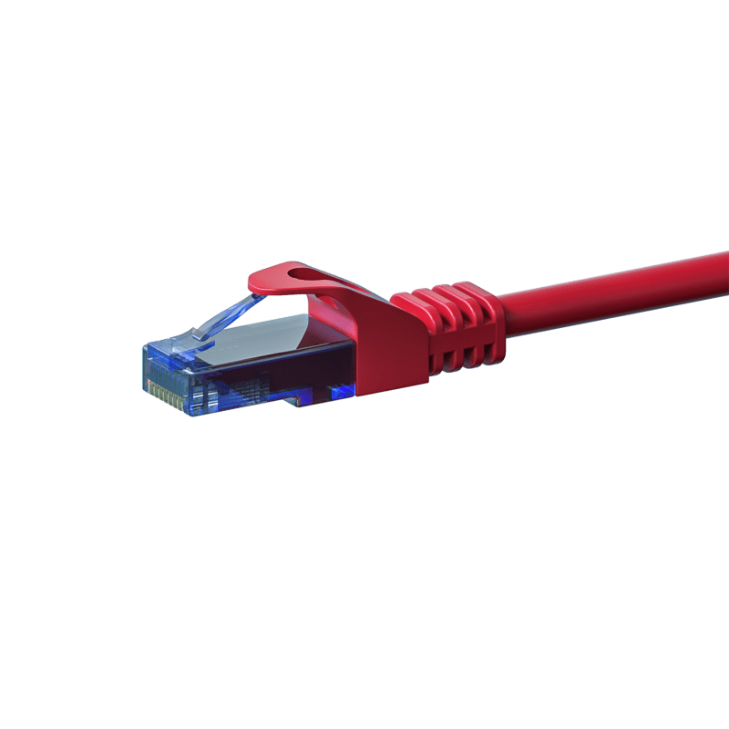 CAT6a Netzwerkkabel 100% Kupfer - U/UTP - 2 Meter - Rot