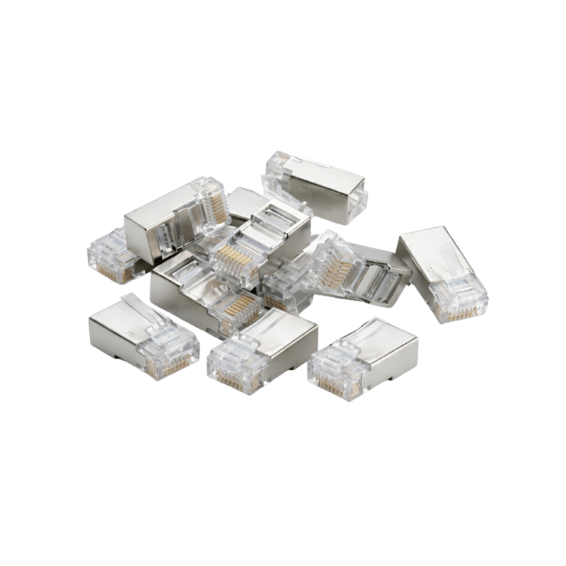 DANICOM FTP RJ45 CAT6 Netzwerkstecker - für Starrleiter - 10 Stück