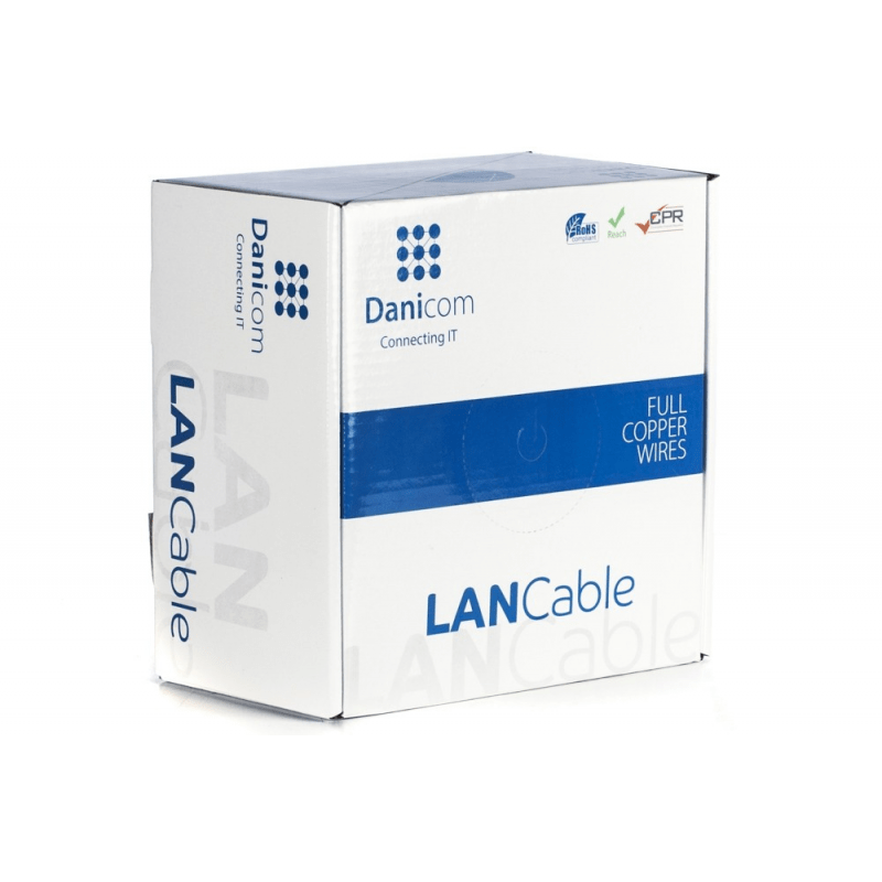 DANICOM CAT6A S/FTP 100m Starrleiter - LSZH (Dca)