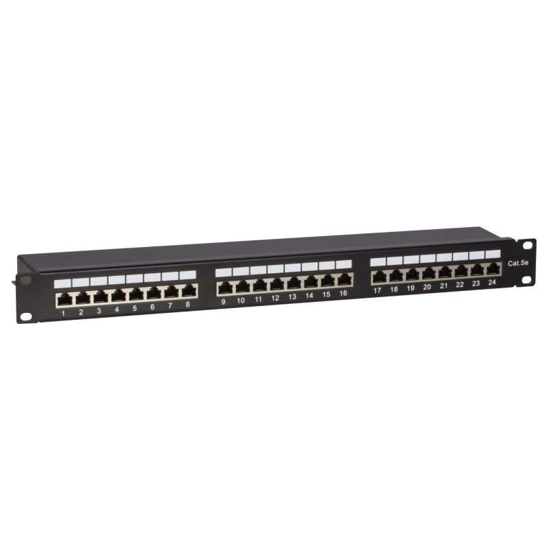 Patchpanel 19" CAT 5e FTP - 24 ports