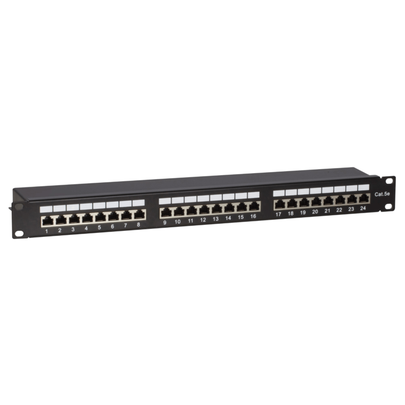 Patchpanel 19" CAT 5e FTP - 24 ports