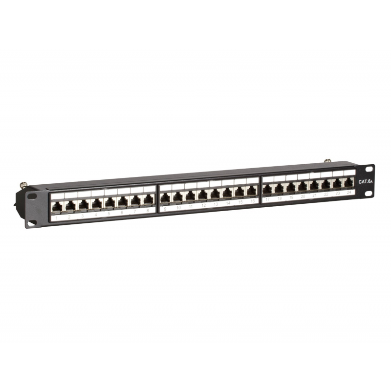 Patchpanel 19" CAT 6a STP - 24 ports