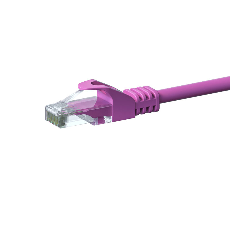 CAT 6 Netzwerkkabel U/UTP - 2 Meter - Rosa - CCA