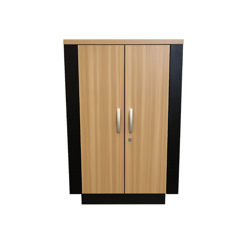 18U Soundproof Cabinet - Holzoptik