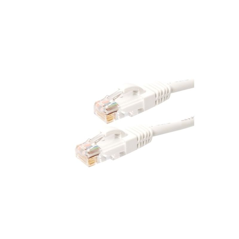 CAT6 Netzwerkkabel, U/UTP, 15 meter, Weiß, 100% Kupfer