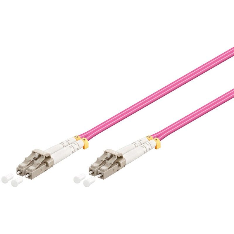 Glasfaserkabel LC-LC OM4 Duplex Patchkabel – 1 Meter