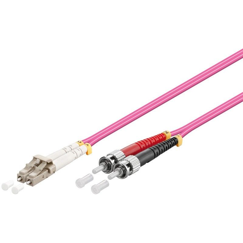Glasfaserkabel LC-ST OM4 Duplex Patchkabel – 3 Meter
