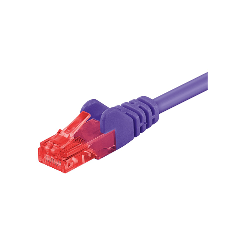 CAT 6 Netzwerkkabel U/UTP - 1,50 Meter - Violett - CCA