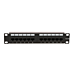 Patchpanel 10”, 12-fach UTP Patchpanel CAT 6a